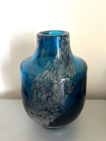 Német retro Schott Zwiesel buborékos váza Heinrich Löffelhardt tervezte