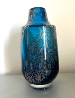 Német retro Schott Zwiesel buborékos váza Heinrich Löffelhardt tervezte