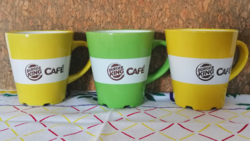 Burger King Café kávés bögre -sárga -