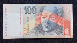 100 Korona , szlovák korona , 2004 november 5.e Pozsony , bevont papír pénz