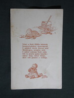 Képeslap,Trianon,Irredenta,grafika,Amerikai vöröskereszt,csecsemővédő,szoptatási propaganda,1930-