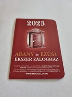 MULTIZÁLOG 2023. évi kártyanaptár ARANY és EZÜST ÉKSZER ZÁLOGHÁZ