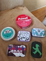 Retro, 6db kis fémdoboz