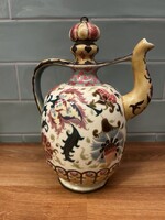 Zsolnay Historicist Slavic Pitcher with Lid