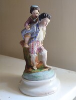 Nagyméretű régi Bertram porcelán figura