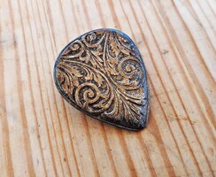 Régi ezüstözött kitűző, ruhacsipesz