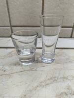 Drink glass, pálinka glass 2 pcs for sale!