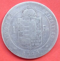 Ezüst 1 forint 1875 K.B.
