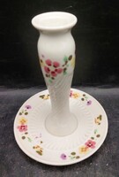 Zsolnay porcelán gyertyatartó, porcelán, 14 cm-es magasságú. 3930b