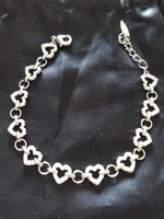 Beautiful Silver-Plated Rhodium-Plated Bracelet with Cubic Zirconia
