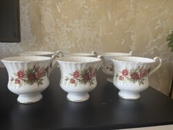 Paragon “English Rose” Fine Bone China teáscsészék – 6 db