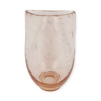 Art deco corall színű fújt üveg váza,1940's - 51097