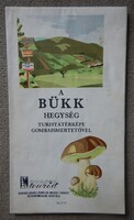 Régi térkép: A Bükk hegység térképe gombaismertetővel (1977)