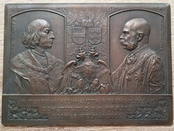 Anton Scharff: A Habsburg ház 400. évfordulójára bronz relief