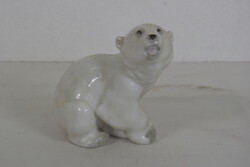 Lomonosov orosz porcelán jegesmedve figura A361