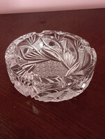 Nagyméretű csiszolt ólomkristály hamutartó 10