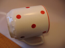 Retro GRÁNIT red dotted mug