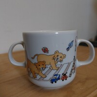 Ritka Alföldi porcelán bögre