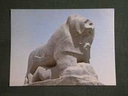 Képeslap,Irak,Iraqi Airways légitársaság,Lion of Babylon,Babilon oroszlánja,1980-