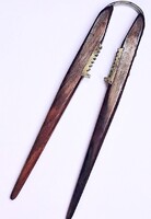 Antik rózsafa-bronz mandula, mogyoró törő kéziszerszám 1950-s évek Carl Aubock Dánia