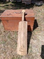 Fa mángorló, ruha mosásához használt régi eszköz, sulyok fa, mosófa