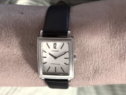 Káprázatos női seiko új bőrszíjjal. Új elemmel acéltok gyögyörű állapotban! 24x21 mm Doxa, omega