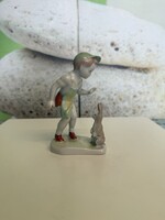 Aquincumi Porcelán Kisfiú Nyúllal A174