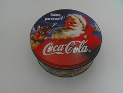Coca cola Karácsonyi fém doboz, süteményes doboz