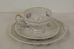 Weimar német porcelán csésze és alátétek A367