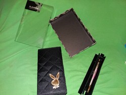 Eredeti MINŐSÉGI -PLAYBOY- golyóstoll és notesz HIBÁTLAN CSOMAG (a fényképezés miatt lett kibontva)