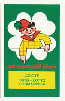 Kártyanaptár - - 1981 - Totó-Lottó -