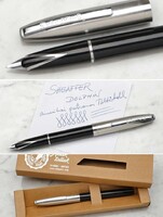 1963-as amerikai Sheaffer 500 / Dolphin normál patronos töltőtoll hibátlan állapotban 1 év garancia