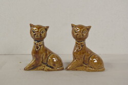 Keleti kerámia macska figurák A154