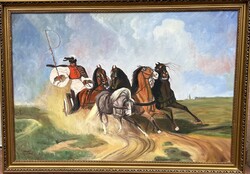 Barcsai Ferenc: Lovasok (Nagyméretű képe)