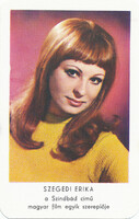 Card Calendar - - 1972 - Mokép - Erika Szegedi - Szindbád