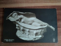 Akt művészlap, A gyöngy,1920 körül, postatiszta