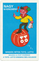 Kártyanaptár - - 1982 - Totó-Lottó -