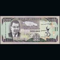 Jamaica 100 Dollars 2012 P-90 UNC