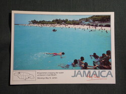 Képeslap,Közép Amerika,Jamaica,Montego Bay, St. James,Doctor's Cave Beach,strand,1980-