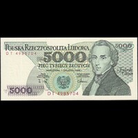Lengyelország 5000 Zloty 1988 P-150c UNC