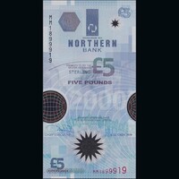 Észak-Írország 5 Pounds 1999 P-203a Polymer UNC