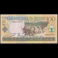Rwanda / Ruanda 100 Francs 2003 P-29b UNC