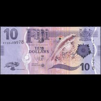 Fidzsi-szigetek / Fiji 10 Dollars 2012 P-116 UNC