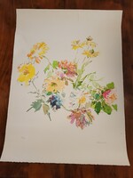 KOKOSCHKA LITOGRÁFIA 125/150--SÉRÜLT A SZÉLE