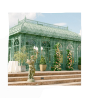 Viktóriánus öntöttvas télikert , pavilon , kupola, üvegház , borozó helység, botanikus ház.