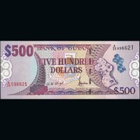 Guyana 500 Dollars 2002 P-34a UNC
