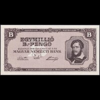 Magyarország 1 millió B.-pengő 1946 P-134 UNC