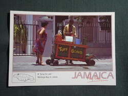 Képeslap,Közép Amerika,Jamaica,Montego Bay, St. James,üdítőital árus,1980-