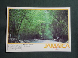 Postcard, Central America, Jamaica, Bamboo Avenue street, St. Elizabeth., 1980-