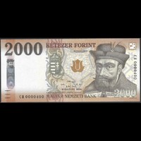 Magyarország 2000 Forint 2020 CH alacsony sorszám UNC